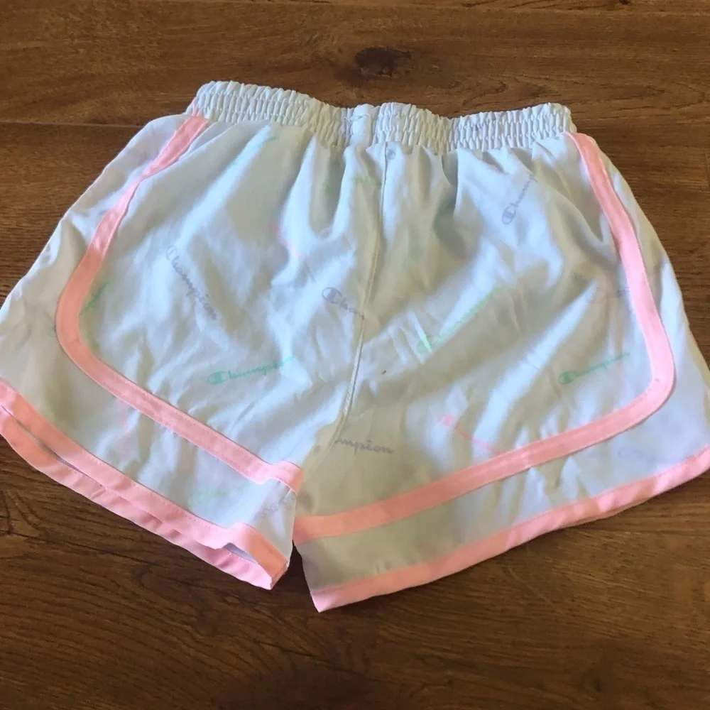 CHAMPION white running shorts in size S